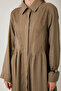 Lace Dress with Hidden Buttons Mink - 6