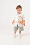 Baby Boy Summer Muslin Shirt and Shorts 2-Piece Set