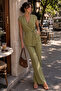 Green Basic Vest Pants Suit Sh241 - 3