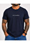 Men's Oversize Crew Neck T-Shirt Imagination 26150 Navy Blue - 4
