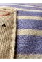 Handmade Striped Blue 100% Cotton Sustainable Fabric Shoulder Bag - 7