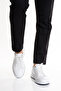 Men's Genuine Leather Sneaker Shoes White Orthopedic Comfortable Casual - Torino - 2