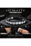 Premium Natural Stone Design Leather Bracelet Series – Real Natural Stone Hematite Men's