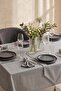 Colber Gray Striped Seamless Tablecloth Set, 12 Seater, 26 Pieces - 6