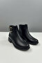 5044 Women's 3 cm Heel Thermo Sole Zippered Women's Boots - 4