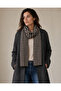 وشاح تريكو منقوش بنقشة Houndstooth