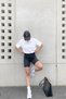 Women's Oversized Basic T-Shirt White – Crew Neck, Comfortable Fit, Lettering, 100% Cotton - 2