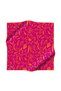 100% Twill Silk Large Floral Patterned Fuchsia - Orange Colored 90X90 Scarf Sewing Shape: Hand Sewing - 8