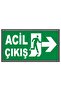 Phosphorescent Emergency Exit Sign - Photoluminescent - Right Direction - 2