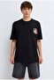 M0613385 Octopus Printed T-Shirt Men's T-Shirt Black - 3
