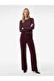 Floral Patterned Straight Long Wide Leg Palazzo Pants - 2