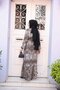 Patterned Gray Hijab Dress 52721Gr - 5