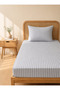 Lines Premium Ranforce Elastic Sheet and Pillowcase Set - Size Options Available
