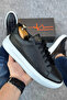 Genuine Leather Men's Black Daily Shoes ALPBYZ380 - 4