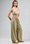 Busem Rubber Waist Detailed Lace-Up Trousers - 2