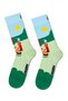 Happy Socks Men's Multi-Colored Patterned Cotton 3-Piece Sock Set P004661 - 3