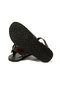 Men's Sandals M7533 Leather Upper Dark Brown - 5