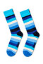 مجموعة جوارب Happy Socks للرجال من القطن المزخرف باللون الأزرق الداكن مكونة من 4 قطع P003447 - 5