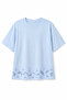 Blue hem white business t-shirt