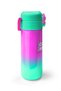 Kids Pink Water Green Color Transitioning Steel Thermos with Straw and Direct Drinking 500 ml 31838 - 6