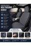 Car Seat Cover Cotton Anti-Sweat Fabric Seat Cushion Front and Rear Set Model 10 Smoked - 3