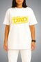 Oversize the Best Dad in the Galaxy Chest Printed Unisex T-Shirt - 2