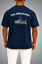 Oversize Tcg Gökçeada Cruise Themed Pocket and Back Printed Unisex T-Shirt - 2