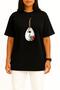 Oversized Portugal Ukulele Guitar Chest Printed Unisex T-Shirt - 2