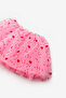 Pink Heart Printed Girls' Tulle Skirt - Pauline - 5