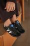 Women's Black and White Orthopedic Sole Line Detailed Casual Sneaker 057 - 5