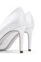 Women's Genuine Leather White Heeled Shoes - 5