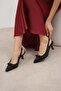 Zelda Black Color Women's Heeled Shoes - 3