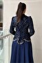 Sequin Sequin Blouse Skirt Evening Dress Set - 4