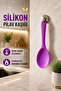 (1 Piece) Ultra Hard Tip 22cm Silicone Pilaf Cooking Spoon High Heat Resistant (Non-Flammable, Non-Stick) - 2
