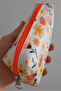 Children's Pencil Case - Floral Design Patterned Faux Leather Pencil Holder - Special Pencil Bag for Kids - 3