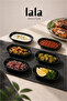 Gözde Small Kayık Plate Set of 6 (12X7 cm) - Break-Resistant Breakfast, Snack, Presentation Plate