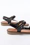 Zri̇n-090 Premium Black Genuine Leather Women's Sandals - 7