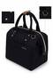 Thermal Insulated Waterproof Thermal Bag Food Carry Lunch Bag Black - 3