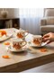 Double Amber Mustard Bloom Coffee Cup for 2 People - 3