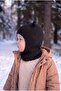 Baby Kids Ear Knitwear Balaklava Soft Winter Beanie Balaclava Mask - 5