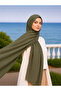 Bamboo Kraş Cotton Shawl ◇   Khaki ◇   No-Iron Wrinkle Texture ◇   Non-Slip Breathable Lightweight Fabric