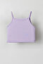 4-8 سنوات Elagance Basic Girl Child Crop-Lila - 3