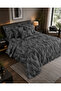 Berru Geometric 4 Piece Gray Pique Set 240 X 260 cm 240 X 260 cm Gray - 4