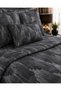 Berru Geometric 4 Piece Gray Pique Set 240 X 260 cm 240 X 260 cm Gray - 3