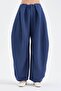 Women's Pleated Front Balloon Fit Design Trousers - 2