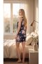 Angelique Bamboo Fabric Sleeveless Lace Detail Women's Shorts Set 22070 - 3