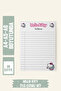 Set of 3 Ruled Hello Kity Planner Notepads in A4/A5/A6 Size - 2