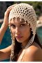 Pearl Dream Bonnet – Hand-Knitted Bohemian Hat with Pearl Detail - 3