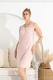 Combed Cotton Wide Strap Dress with Lace Detail