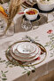 6-Piece Matte Gold Round Platter American Service Presentation Coaster Ring Runner Hollow Stainless Metal